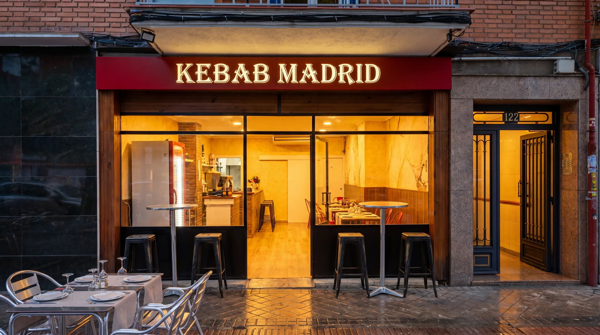 Fachada de Kebab Madrid en Barajas